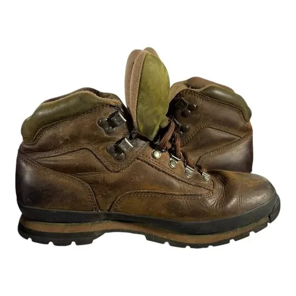 Timberland Waterproof Leather Hiking Boots Brown Men’s 10M Trail Outdoor Lace-Up - Picture 7 of 8